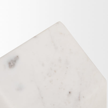Raena White Marble House Door Stopper from Mercana - Luna Furniture