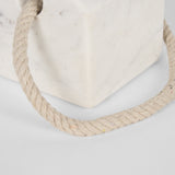 Raena White Marble House Door Stopper from Mercana - Luna Furniture
