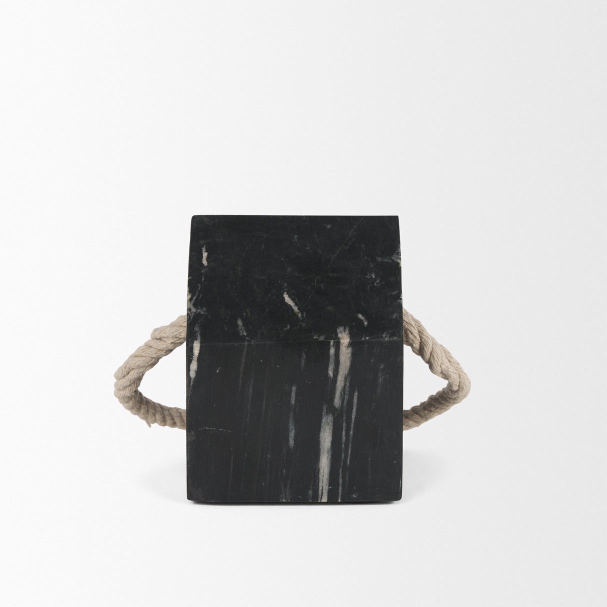 Raena Black Marble House Door Stopper from Mercana - Luna Furniture