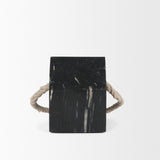 Raena Black Marble House Door Stopper from Mercana - Luna Furniture