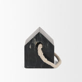 Raena Black Marble House Door Stopper from Mercana - Luna Furniture