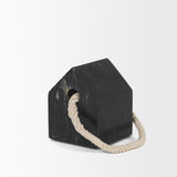 Raena Black Marble House Door Stopper from Mercana - Luna Furniture