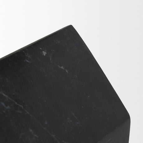 Raena Black Marble House Door Stopper from Mercana - Luna Furniture