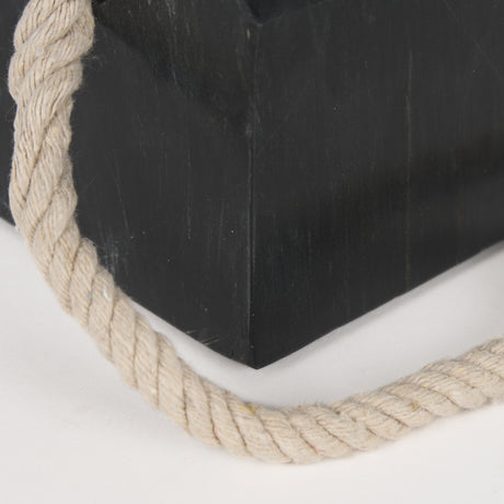 Raena Black Marble House Door Stopper from Mercana - Luna Furniture