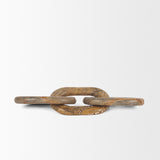 Reinir Red-Brown Marble Chain Link Decorative Object from Mercana - Luna Furniture