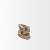Reinir Red-Brown Marble Chain Link Decorative Object from Mercana - Luna Furniture
