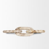 Reinir Beige Marble Chain Link Decorative Object from Mercana - Luna Furniture