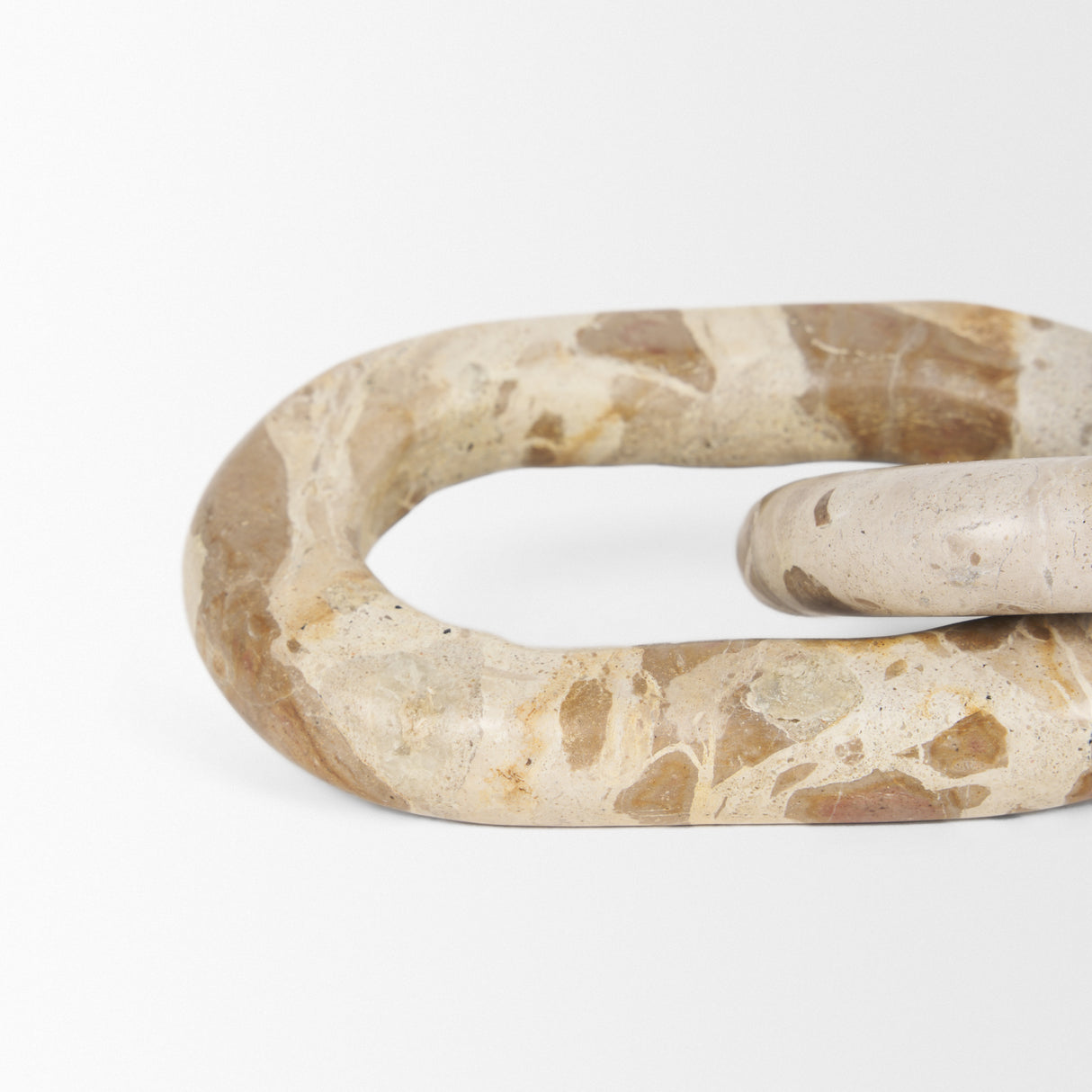 Reinir Beige Marble Chain Link Decorative Object from Mercana - Luna Furniture
