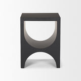 Sobi Matte Black Square Metal Side Table from Mercana - Luna Furniture