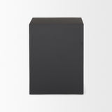 Sobi Matte Black Square Metal Side Table from Mercana - Luna Furniture