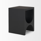 Sobi Matte Black Square Metal Side Table from Mercana - Luna Furniture