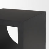 Sobi Matte Black Square Metal Side Table from Mercana - Luna Furniture