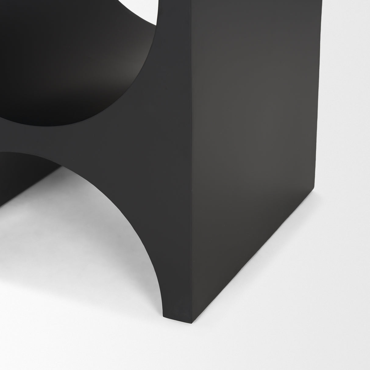 Sobi Matte Black Square Metal Side Table from Mercana - Luna Furniture