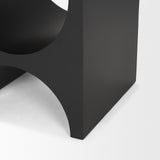 Sobi Matte Black Square Metal Side Table from Mercana - Luna Furniture