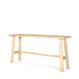 Sekou Light Brown Wooden Craftsman Console Table from Mercana - Luna Furniture