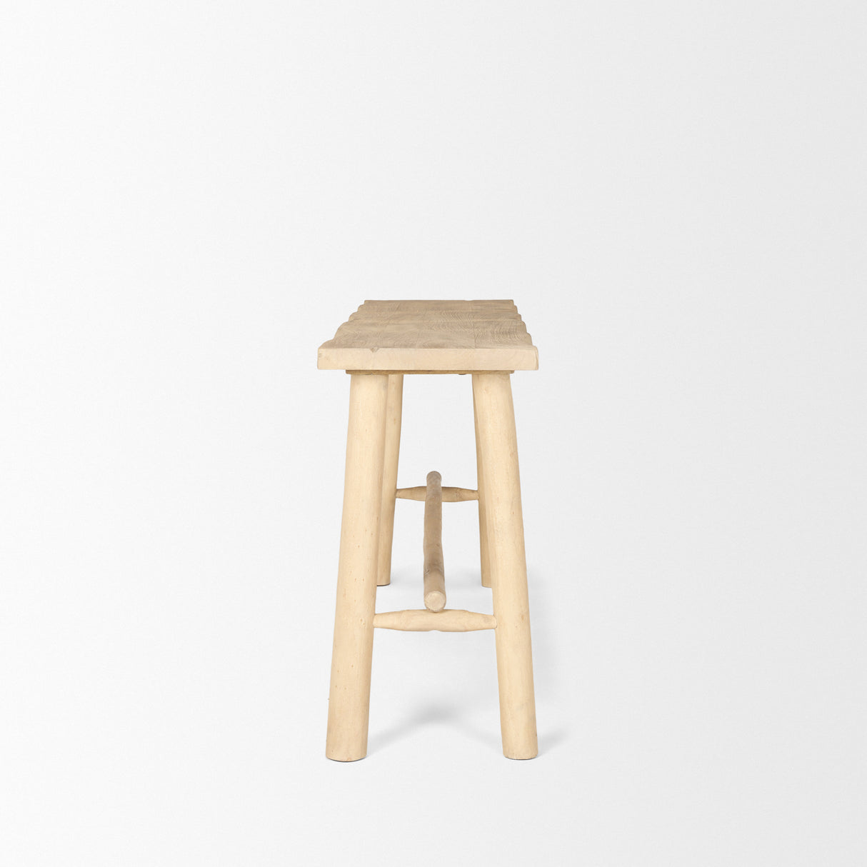 Sekou Light Brown Wooden Craftsman Console Table from Mercana - Luna Furniture