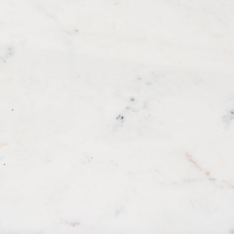 Maxwell 48L x 48W x 30H Round White Marble Top w/ Black Metal and Wood Pedestal Base Dining Table from Mercana - Luna Furniture