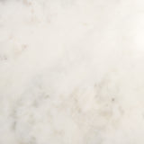 Satima White Marble w/ Gold Metal Round Fluted Accent Table from Mercana - Luna Furniture