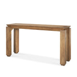 Sapphira Brown Wood Tapered Top Console Table from Mercana - Luna Furniture