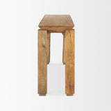 Sapphira Brown Wood Tapered Top Console Table from Mercana - Luna Furniture