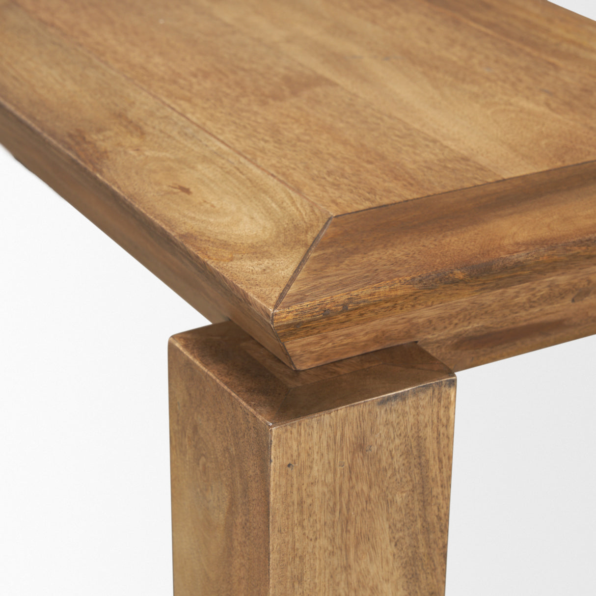 Sapphira Brown Wood Tapered Top Console Table from Mercana - Luna Furniture