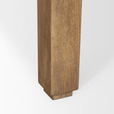 Sapphira Brown Wood Tapered Top Console Table from Mercana - Luna Furniture
