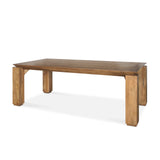 Sapphira Brown Wood Tapered Top Rectangular Dining Table from Mercana - Luna Furniture
