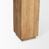 Sapphira Brown Wood Tapered Top Rectangular Dining Table from Mercana - Luna Furniture