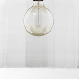 Sadah Large Clear Blown Glass w/ Gold Metal Pendant Light from Mercana - Luna Furniture