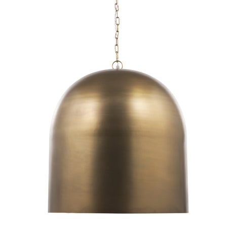 Sanne Antiqued Gold Metal w/ Silver Foil Large Pendant Light from Mercana - Luna Furniture