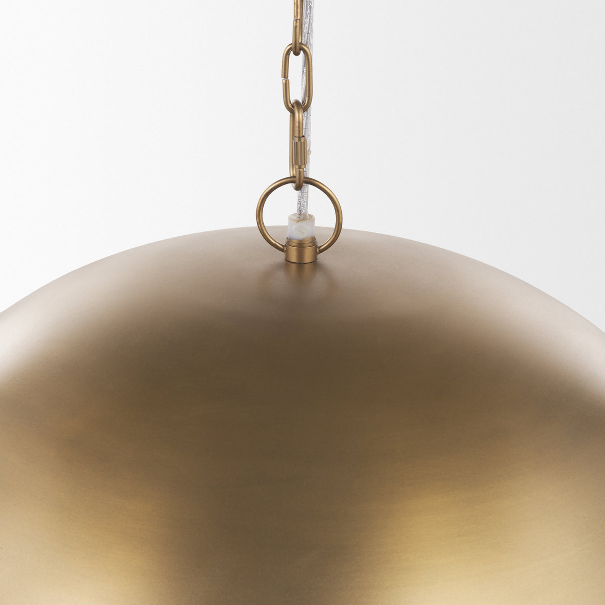Sanne Antiqued Gold Metal w/ Silver Foil Large Pendant Light from Mercana - Luna Furniture