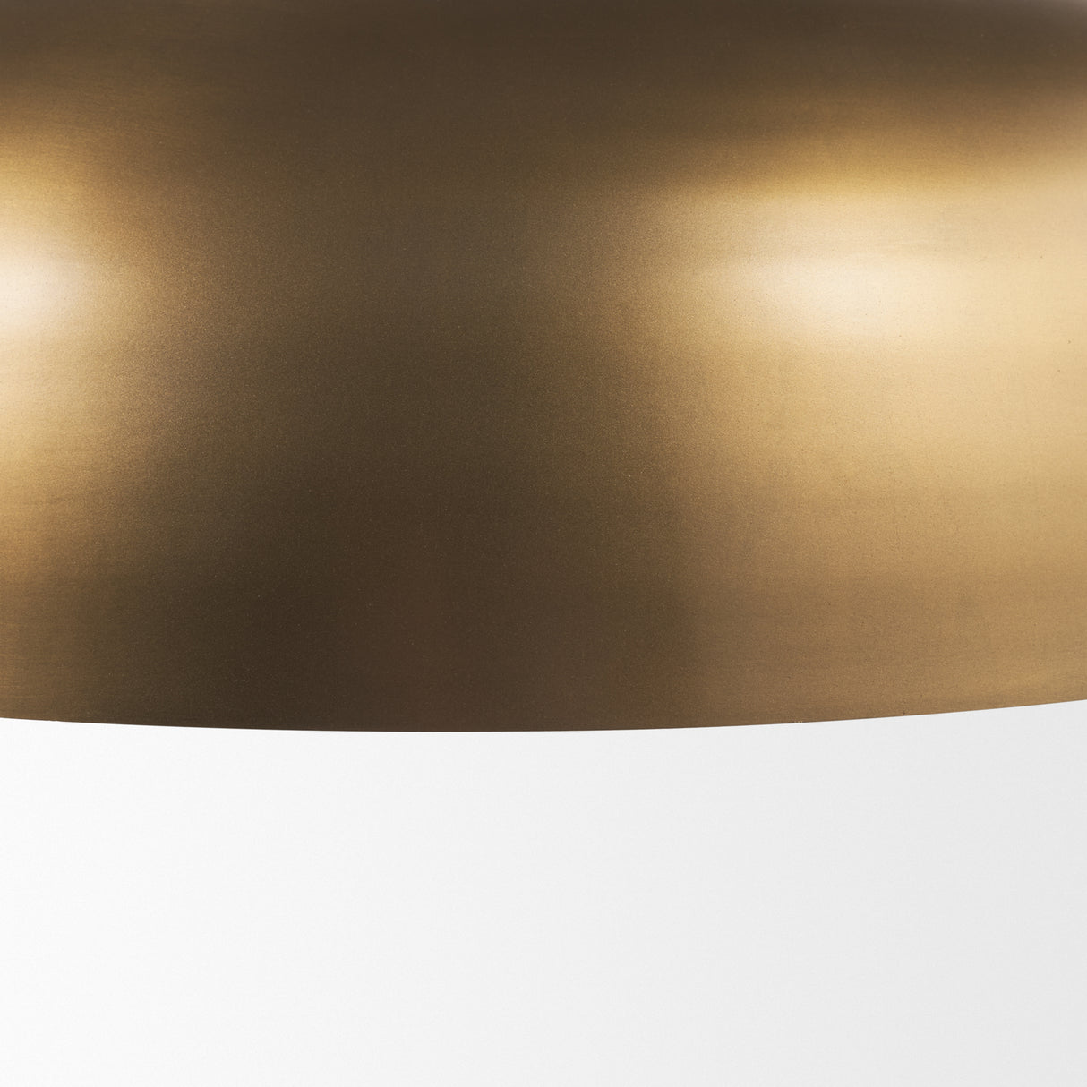 Sanne Antiqued Gold Metal w/ Silver Foil Wide Pendant Light from Mercana - Luna Furniture