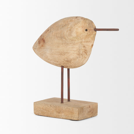Riri Wooden Bird Decorative Object from Mercana - Luna Furniture