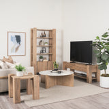 Beth Light Brown Wood Square Accent Table from Mercana - Luna Furniture