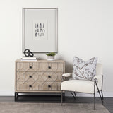 Silver Pebbles by Studio M a handmade Original Framed Artwork under Glass from Mercana - Luna Furniture