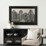 Barn Buildings II by CV a Hand Embellished Textured Framed Art Print Matted under Glass from Mercana - Luna Furniture
