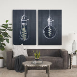Bright Idea I by Mercana Studio a Hand Embellished Textured Canvas from Mercana - Luna Furniture
