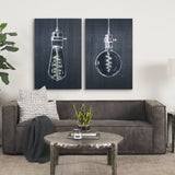 Bright Idea I by Mercana Studio a Hand Embellished Textured Canvas from Mercana - Luna Furniture