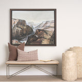Canyon View by Mercana Studio a Hand Embellished Textured Framed Art Print Matted under Glass from Mercana - Luna Furniture