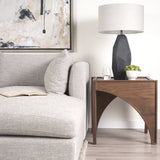Laraya Medium Brown Wood w/ Arches End Table from Mercana - Luna Furniture