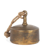 Quincy Large Gold Metal Decorative Bell Object from Mercana - Luna Furniture