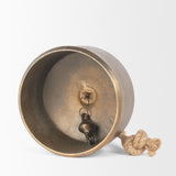 Quincy Large Gold Metal Decorative Bell Object from Mercana - Luna Furniture