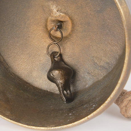 Quincy Large Gold Metal Decorative Bell Object from Mercana - Luna Furniture