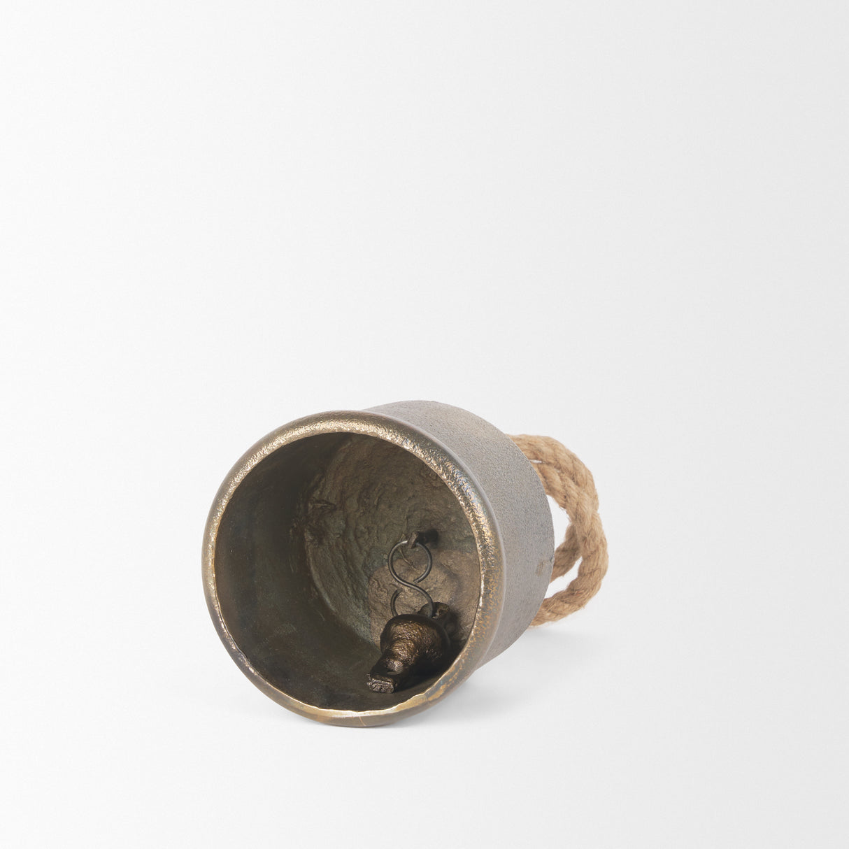Quincy Medium Gold Metal Decorative Bell Object from Mercana - Luna Furniture