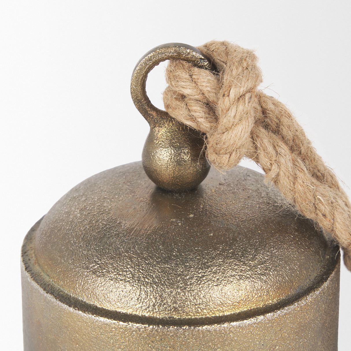 Quincy Medium Gold Metal Decorative Bell Object from Mercana - Luna Furniture