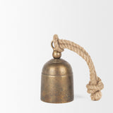 Quincy Small Gold Metal Decorative Bell Object from Mercana - Luna Furniture