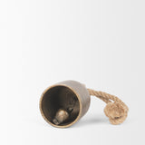 Quincy Small Gold Metal Decorative Bell Object from Mercana - Luna Furniture