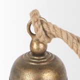Quincy Small Gold Metal Decorative Bell Object from Mercana - Luna Furniture