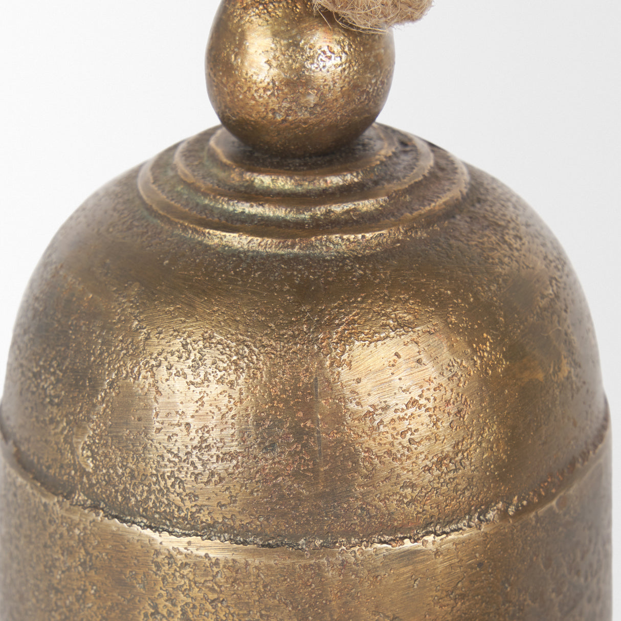 Quincy Small Gold Metal Decorative Bell Object from Mercana - Luna Furniture