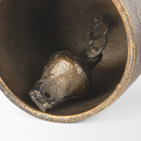 Quincy Small Gold Metal Decorative Bell Object from Mercana - Luna Furniture